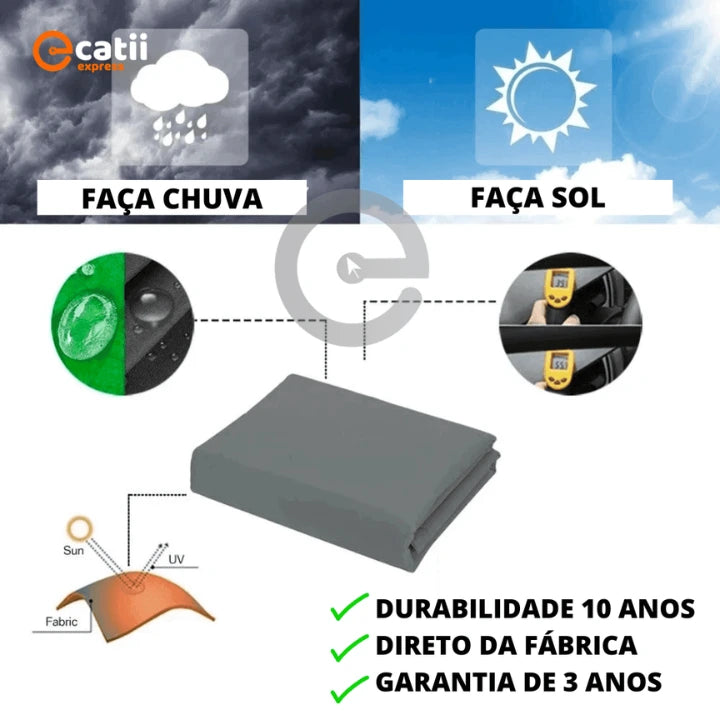Malha Decorx® 3 e 4 Lados - Impermeável FPU50 para máxima Proteção UV