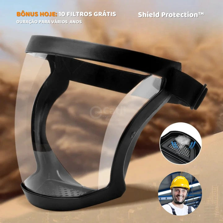 Shield Protection™ - Máscara facial para Segurança em Todos os Momentos |  10 unidades de Filtro Extra