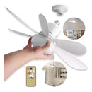 [COMPRE 2 LEVE 3] VentiLux™ Ventilador Portátil de Teto com luz Led e Controle Remoto para Refrescar Qualquer Cômodo do seu Lar