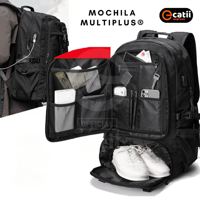 Mochila impermeável multiplus com compartimento para satatoscatiiexpress