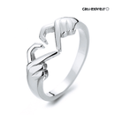 Anel ajustável Ring Love | super oferta prata 925 - Catti Express