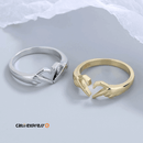 Anel ajustável Ring Love | super oferta prata 925 - Catti Express