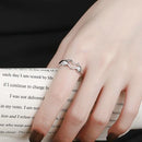 Anel ajustável Ring Love | super oferta prata 925 - Catti Express