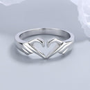 Anel ajustável Ring Love | super oferta prata 925 - Catti Express